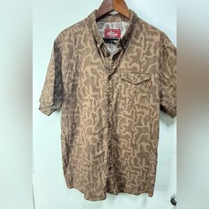 Brown Patterned Men's Shirt